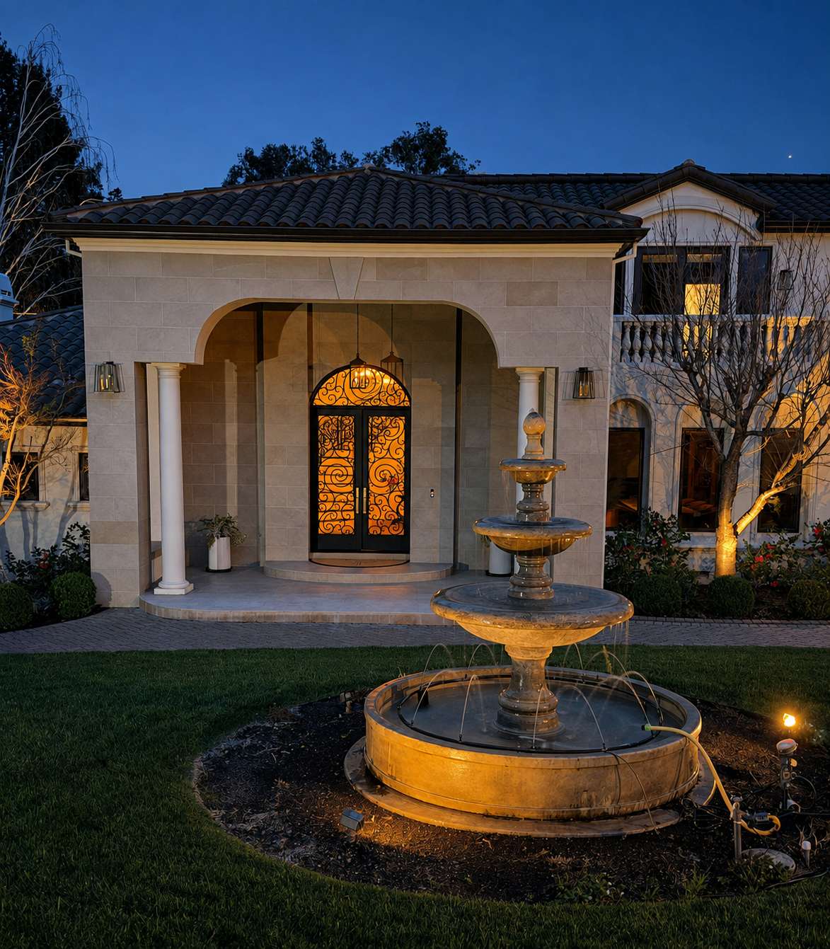 Hand-forged metalwork in Los Altos Hills